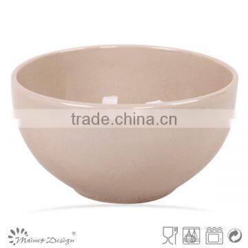 5.5 Inch Ceramic Rice Bowl Solid Green Color 13.5cm Stoneware Cereal Bowl photo-4