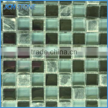 Nature grey mixed color mosaic bathroom floor tiles