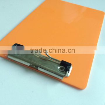 A5 orange PS clipboard with smooth board