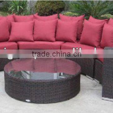 Curved Rattan sofa/outdoor furniture (BF10-R36)