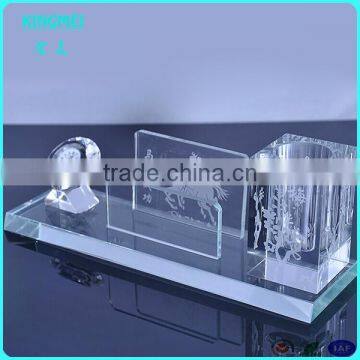 High quality acrylic crystal pen holder,multifunction pen holder and cardcase,clock