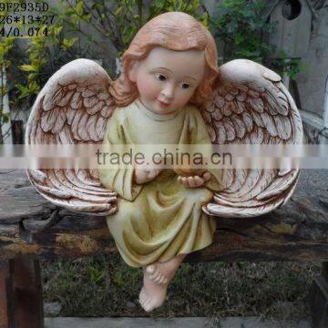 Polyresin Angel Sculpture For Garden Decoration