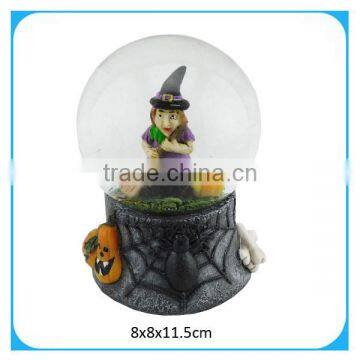 polyresin snow globe for halloween