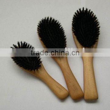 wooden hair brush