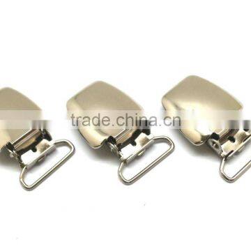 3/4" Wire Loop, High Quality Stamping Steel Metal Suspender Clip With Plastic Teeth Inside for Garment, Cloth Clip photo-4