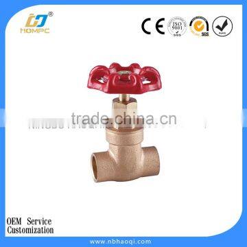 High quality steam globe valve with red handle wheel