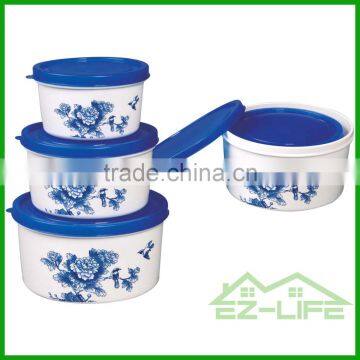 set of 3 freezer crisper plastic food storage containers