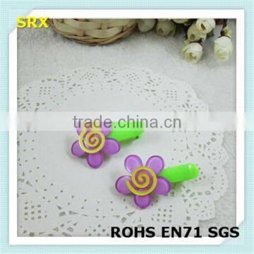 Fancy Flower Shaped Pretty Baby Plastic Hair Clip