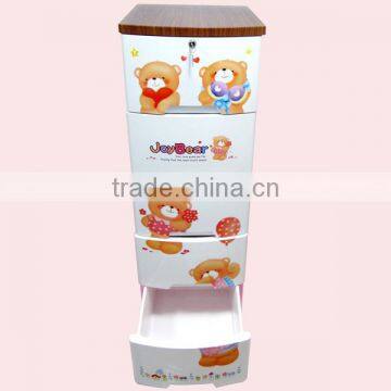 5 Layers Wooden Cover Plastic Baby Drawer photo-5
