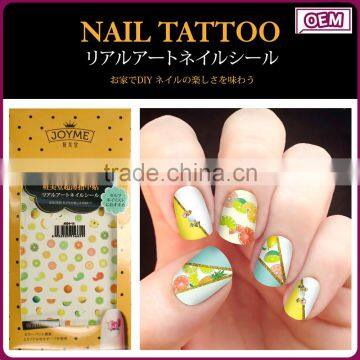 Joyme nail art supplish high quality cute nail art sticker water transfer nail wrap