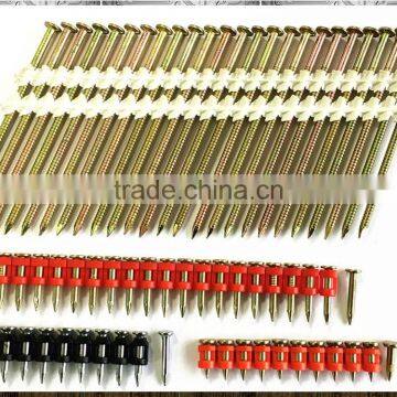 high quality & best price 21 degree plastic strip nails ring shank