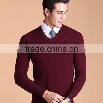 winter machine knitting wool yarn for V-neck men pullover knitting wool ,high quality knitting wool yarn men pullover sweater