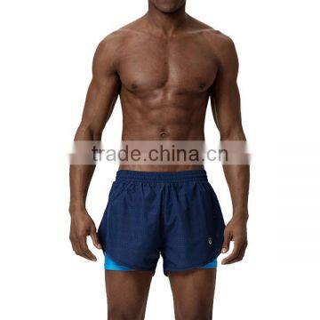 Men Mesh Fabric Sports Running Shorts With Custom Logo photo-3