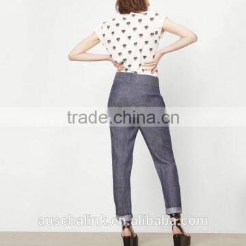 2017 New Arrival Women Linen Pants New Pattern Low Price photo-3