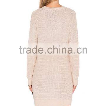 2016 Hot Sale Light Pink Girls Cheap Sweater Dresses Wholesale photo-3