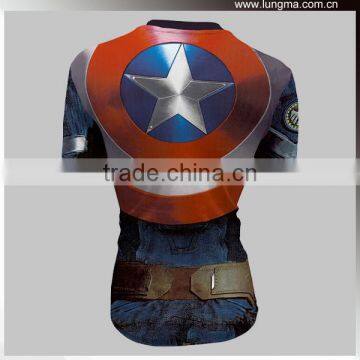 Custom Design Super Avenger Hero Cosplay Bat Man T Shirt photo-4