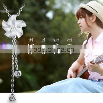 2017 New Design 925 Sterling Silver Windmill Pendant Necklace photo-3