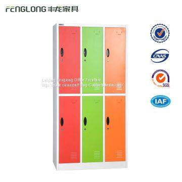 School student changing room 6 door metal storage lockers