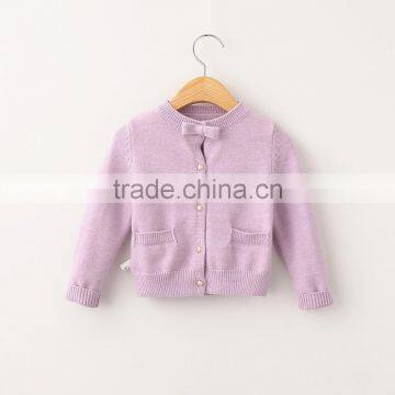 Long Sleeve Loose Handmade Knit Wool Knit Cardigan Sweater Designs for Girls