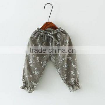 Children's Trousers Summer Baby Air Conditioning Thin Pants Cotton and Linen Printed Girls Children's Lantern Pants photo-2