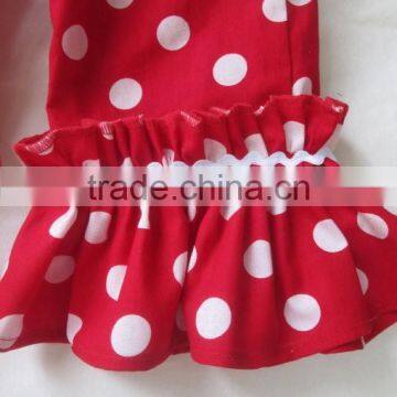 Wholesale Children's Clothes Girls Pants Girls Ruffle Polka Dot Print Baby Leggings photo-3