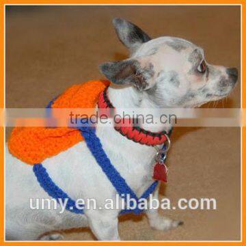 Crochet Dog Backpack Handmade Dog Carrier Backpack photo-2