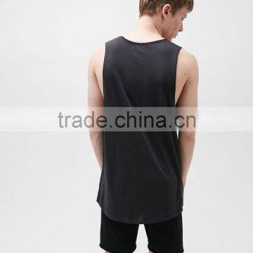 2017 Custom New Design Sleeveless Plain Cotton t Shirt Men photo-5
