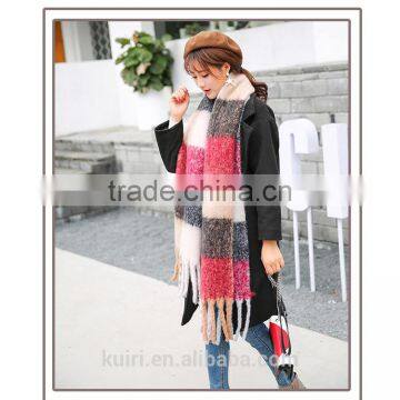 2016 Brand Best Selling Cashmere Scarf Tassels Striped Bicolors Blanket Manta Thicken Pashmina Shawl Wrap