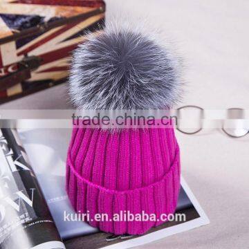 Unisex Soft Knitted Hat Raccoon Fur Ball Lady Skullies & Beanies Women Headgear Men Casual Cap Girl Bonnet Good Gifts photo-5