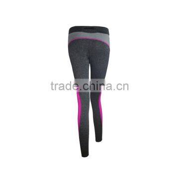 Grey Melange Blend Colors Women Yoga Pants Girls Sports Running Legging Pants photo-5