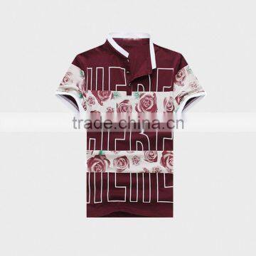 2015 Hot Sale Summer Men's Polo Shirt with Ribbon