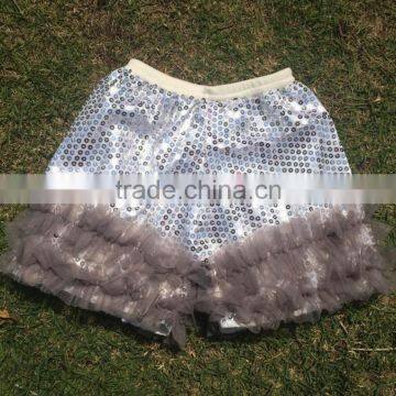 Hot Sale Fashion Girl Glitter Short Many Colors Sequin Shorts for Grils Ruffle Shorts photo-5