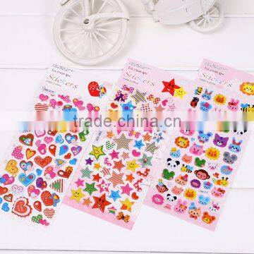 Children puffy sticker ,multicolor decoration stikcer bubble DIY sticker for education