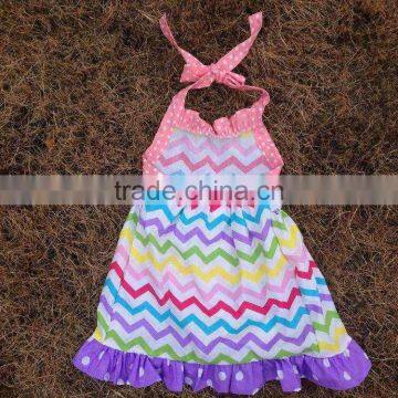 2015 New Easter Chevron Pant Set Outfits With Matching Necklace and Headband photo-4