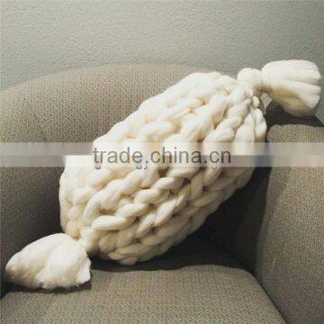 Wholesale China Factory Fashion NEW 2017 Merino Wool Material Blanket Chinese Supplier NFL Plane Baby Blanket Travel Blanket photo-5