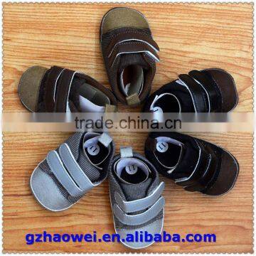 Stylish Nylon Tape Corduroy Baby Shoes photo-5