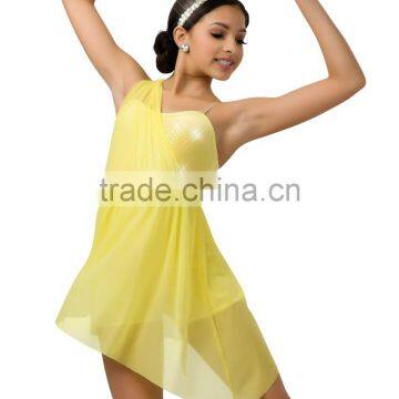 2017 new-soft spandex chiffon skirt-teen girl ballet dress