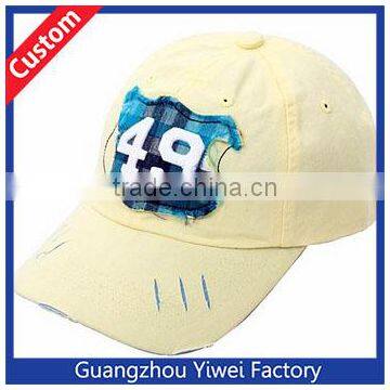 Custom Worn-out Baseball Caps Manufacturer Patch Embroidered Caps