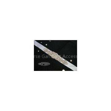 Wedding Dresses 5 cm Width Handmade Rhinestone Wedding Belt with Pearl