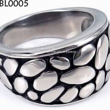 High Polished Solid 316L Stainless Steel Ring Engagement Charm photo-2