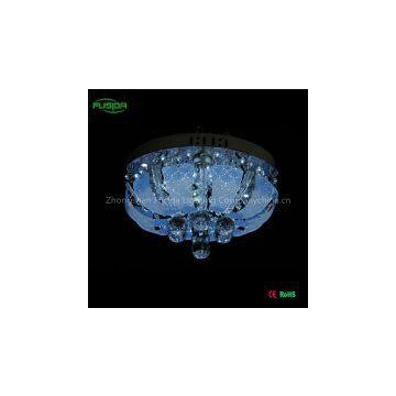 Modern Home Remove Control Crystal Mp3 Chandelier Ceiling Lighting with ceiling light cover