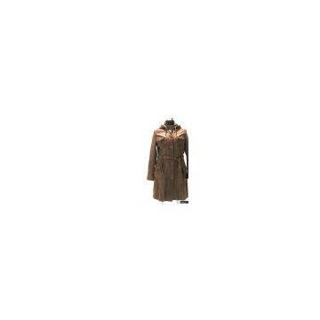 Sell Women's Washed Lamb Leather Overcoat