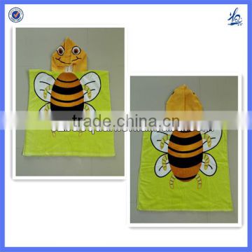 High quality kids hooded towel, OEM design bath towel with hood