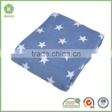 High Quality Star Printed Polar Fleece Blanket For Baby