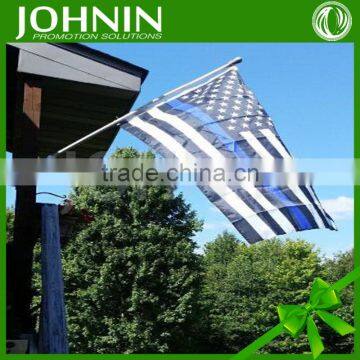 wholesale polyester hot sell USA thin blue line american flag