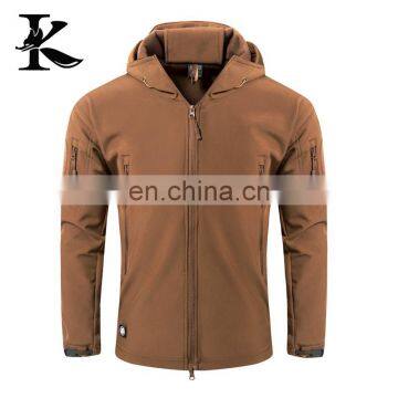 Custom Design Military Hooded Softshell Jacket for Men photo-2