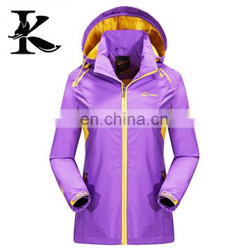 Lightweight Waterproof Polyester Women Pullover Windbreaker Casual Jacket