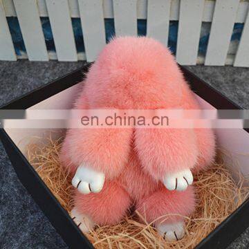 Factory Direct Supply Real Mink Fur Pendant Cute Copenhagen Rabbit Charm photo-4