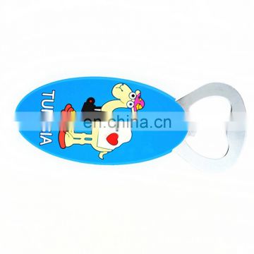 different types of cartoon souvenir stainless steel bottle opener, handmade plastic bottle opener