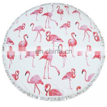 TOROS sandless beach towel flamingo tassel round beach towel
